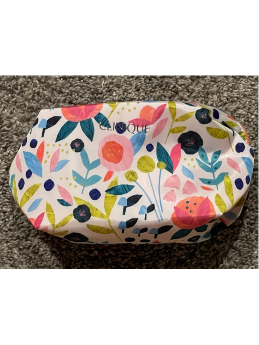 Clinique Floral Cosmetic Bag, NWT